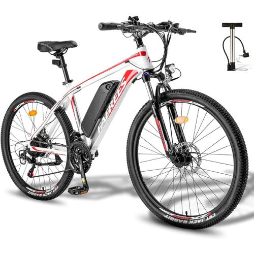 Fafrees Hailong Electric Mountain Bikes | 13Ah | 32 miles | 15.5Mph - Black/White