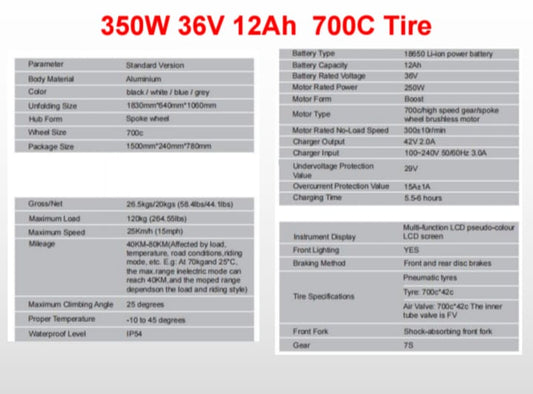 HITWAY BK19 Best Electric Mountain Bike | 12Ah | 75miles | 15.5Mph - Black/White/SkyBlue