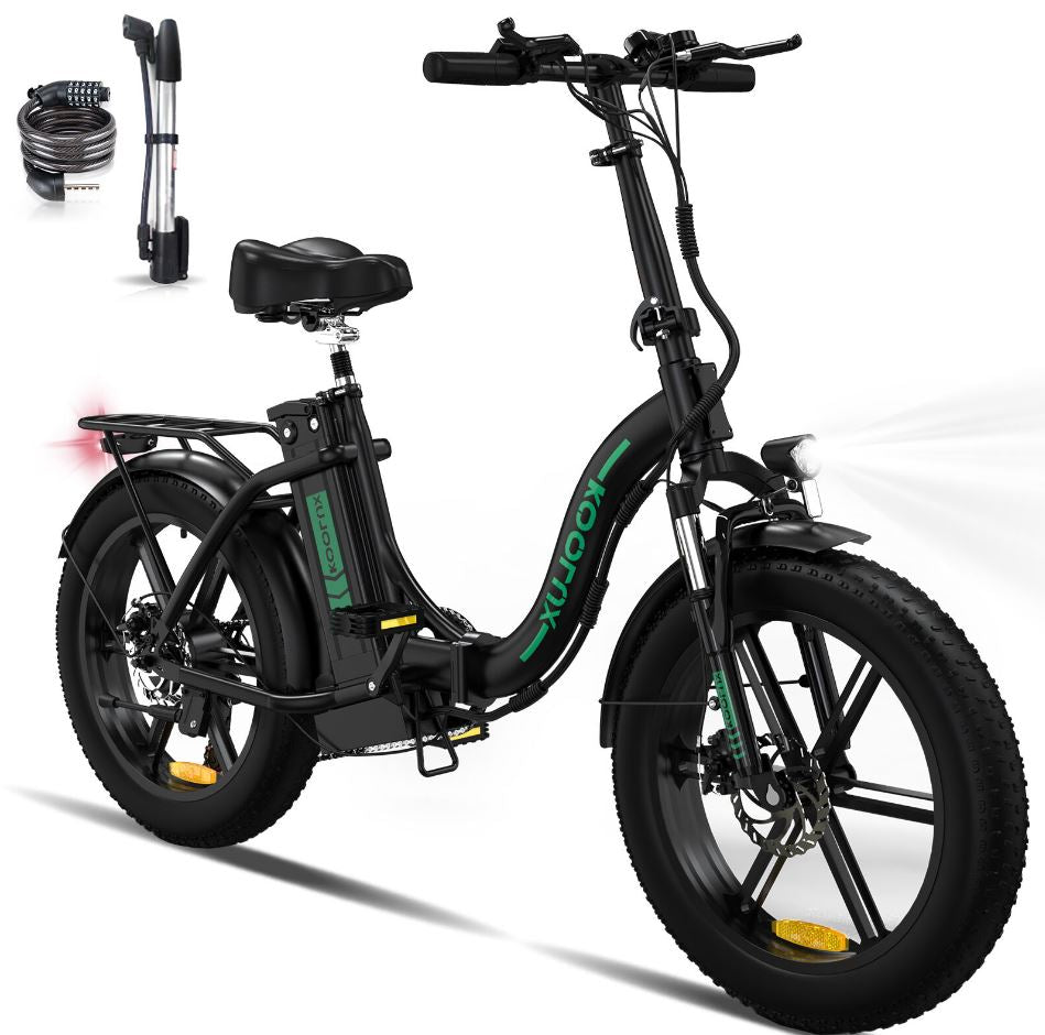 KOOLUX BK6S Electric Mountain Bike | 15 Ah | 18 miles | 18 Mph - Black/Red/Grey/Blue