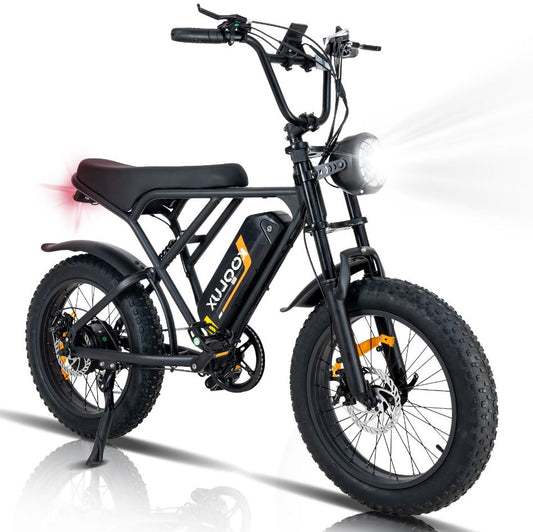 KOOLUX BK29 Cheapest Electric Bikes | 8 Ah | 25 miles | 20 Mph - Black