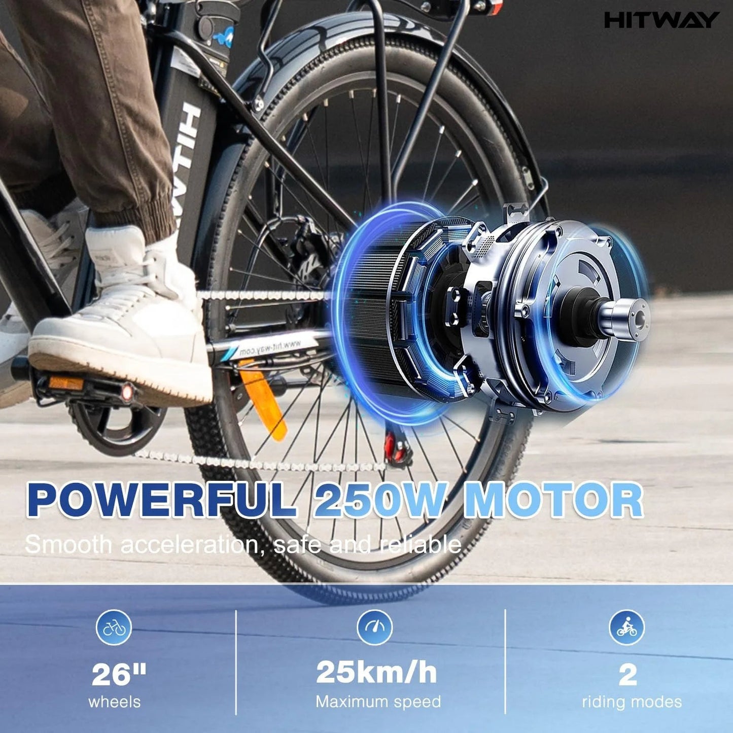 BK3S Hitway Electric Bike UK | 14Ah | 37miles