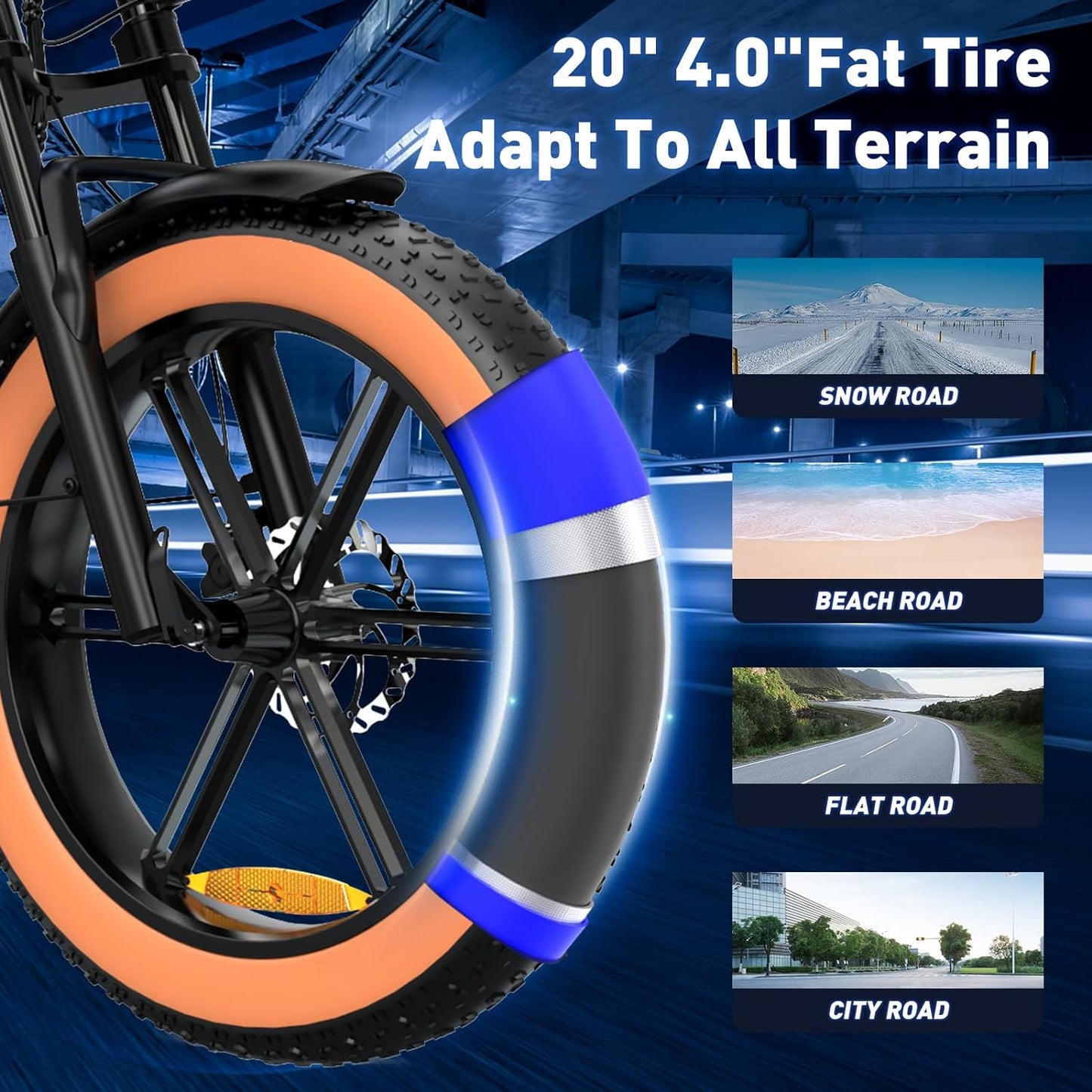 ColorWay BK29 E Bike | 10.4Ah | 40Miles | 20mph - Orange