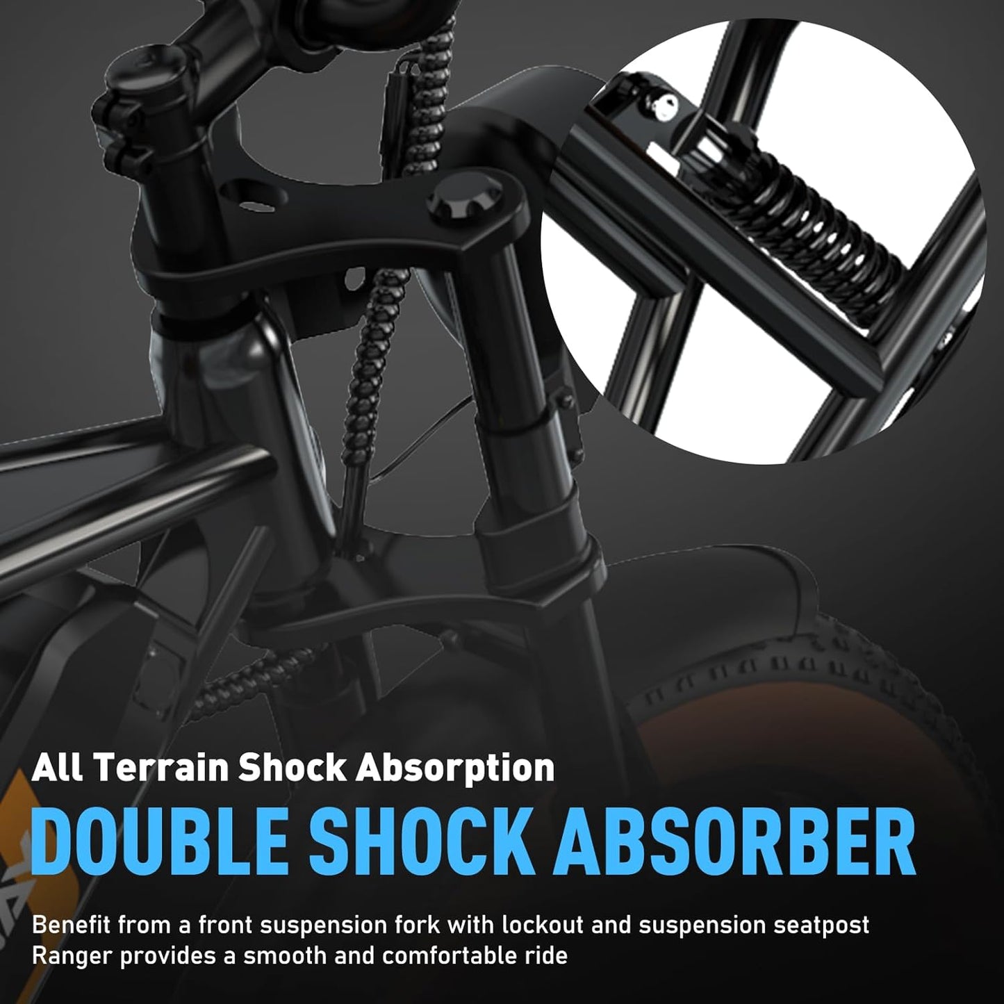 ColorWay BK29 E Bike | 10.4Ah | 40Miles | 20mph - Orange