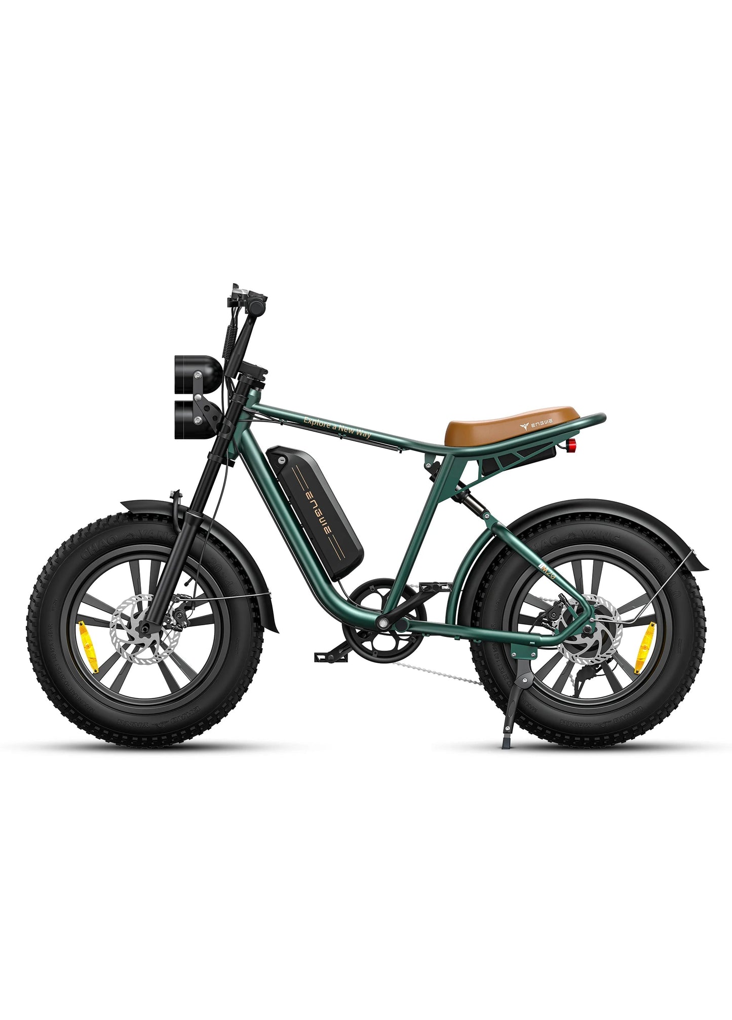 ENGWE M20 Longest Range Electric Bike | 13Ah | 47miles | 28mph - Black/Green