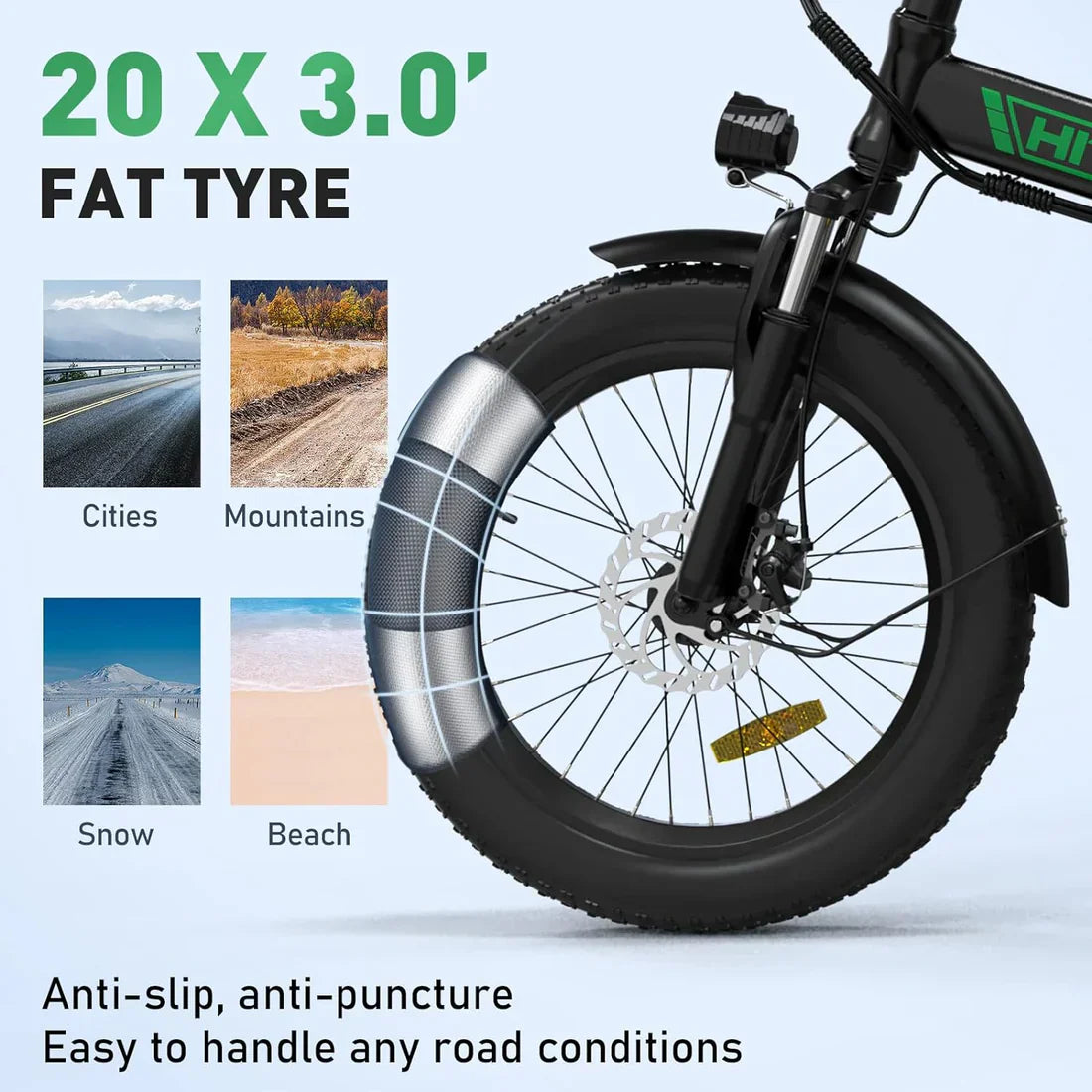 HITWAY BK11 Folding Electric Bike | 11.2Ah | 55miles
